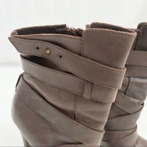 Joie Taupe Santo wrap Leather Boots size 5(35) - Picture 4 of 14